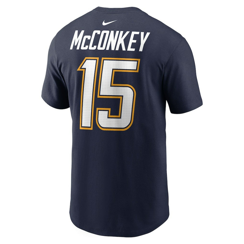 Ladd McConkey  Alternate Super Chargers Name & Number T-Shirt - Los Angeles Chargers T-shirts