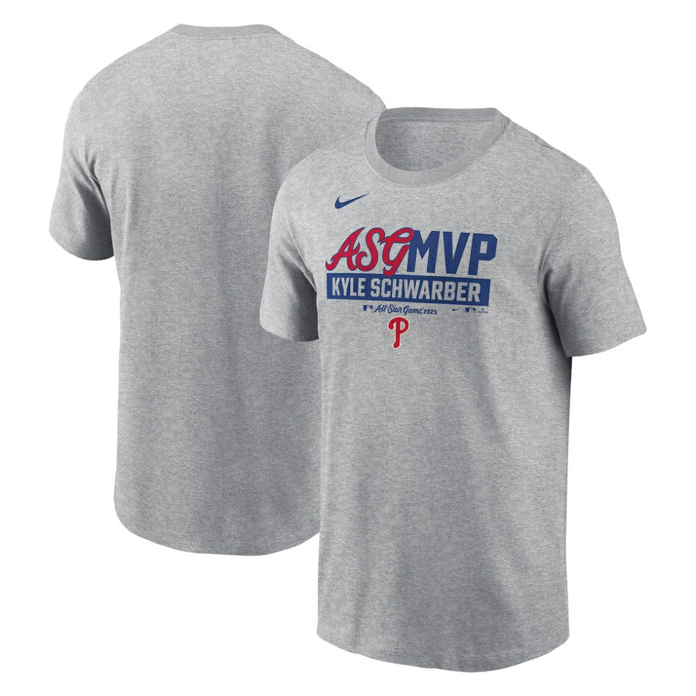 Heather Gray Kyle Schwarber Philadelphia Phillies Nike 2025 MLB All-Star Game MVP T-Shirt
