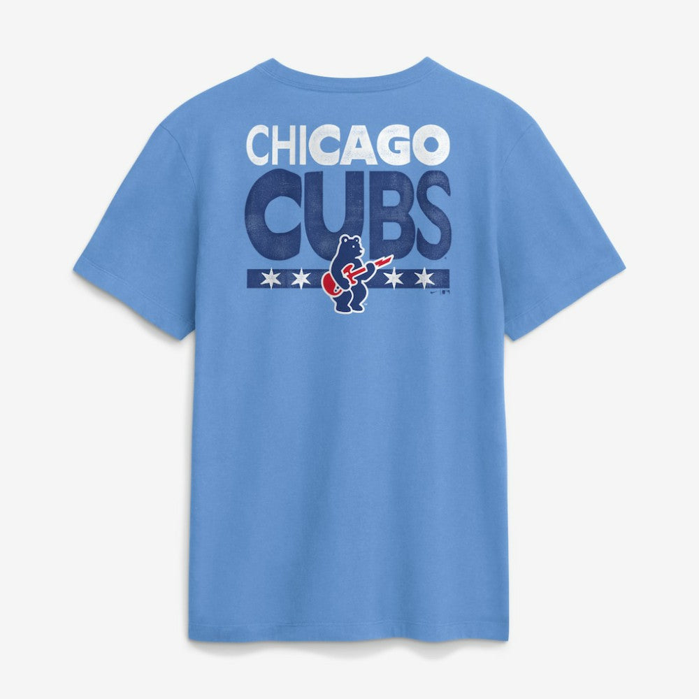Light Blue Chicago Cubs Nike Electric Bear T-Shirt