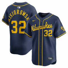 Navy Jacob Misiorowski Milwaukee Brewers Nike Alternate Limited Jersey