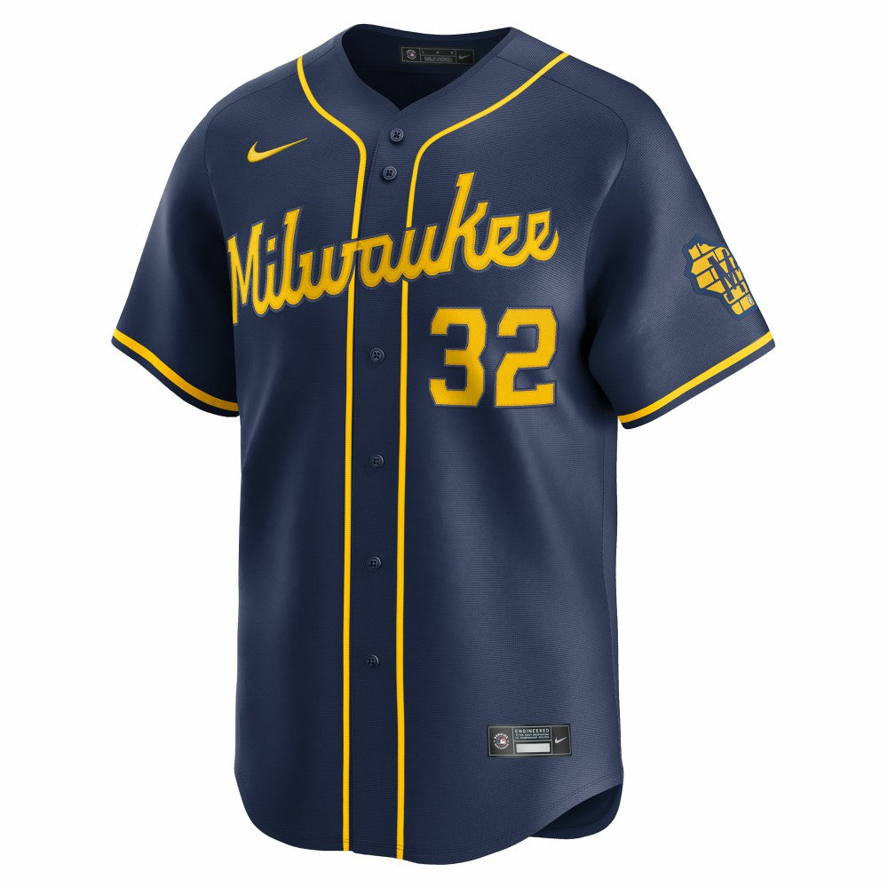 Navy Jacob Misiorowski Milwaukee Brewers Nike Alternate Limited Jersey