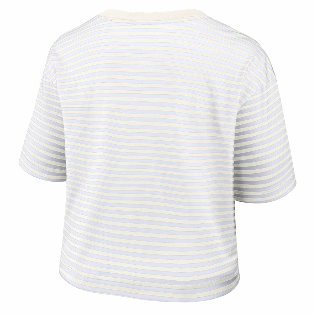 Women's Striped Cropped T-Shirt - Washington Commanders T-shirts