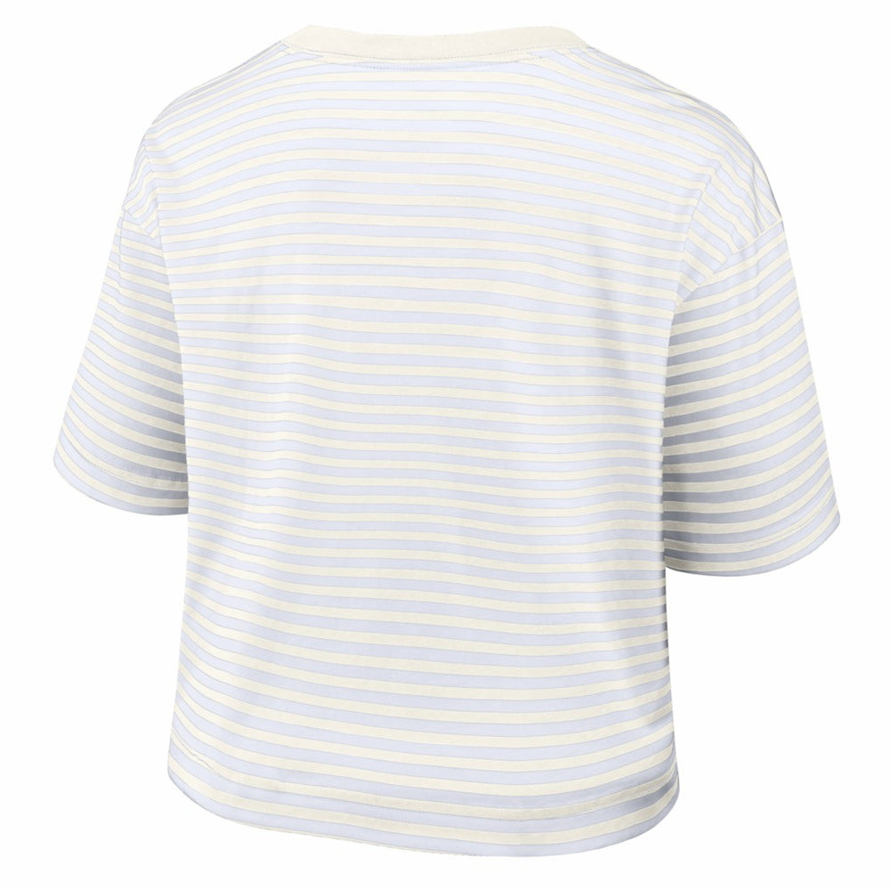 Women's Striped Cropped T-Shirt - Washington Commanders T-shirts