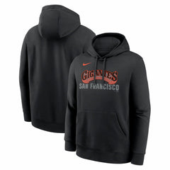 Black San Francisco Giants Nike Alternate Club Fleece Hoodie