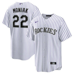 White Mickey Moniak Colorado Rockies Nike Home Replica Jersey