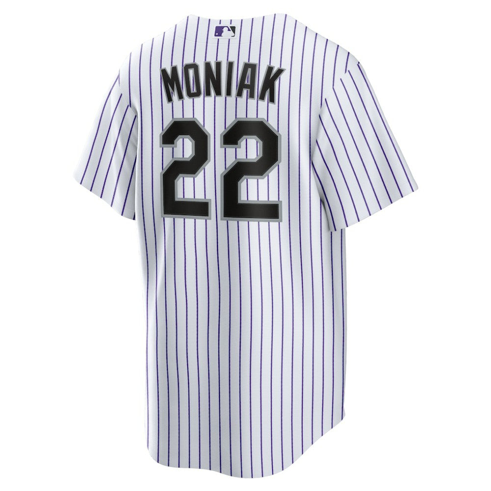 White Mickey Moniak Colorado Rockies Nike Home Replica Jersey