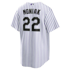 White Mickey Moniak Colorado Rockies Nike Home Replica Jersey