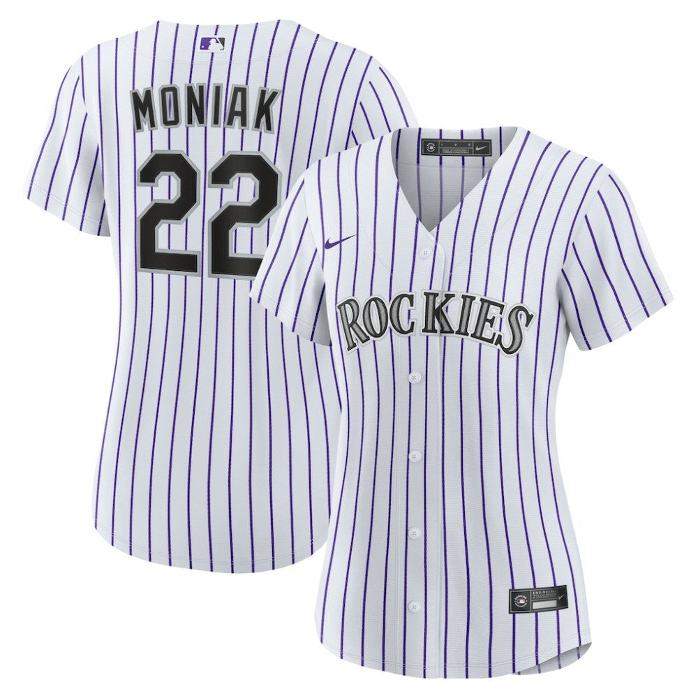 White Mickey Moniak Colorado Rockies Nike Women's Home Replica Jersey