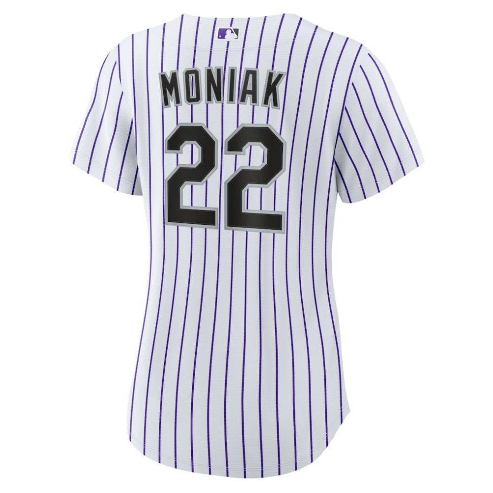 White Mickey Moniak Colorado Rockies Nike Women's Home Replica Jersey