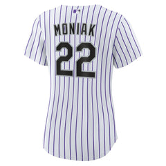 White Mickey Moniak Colorado Rockies Nike Women's Home Replica Jersey