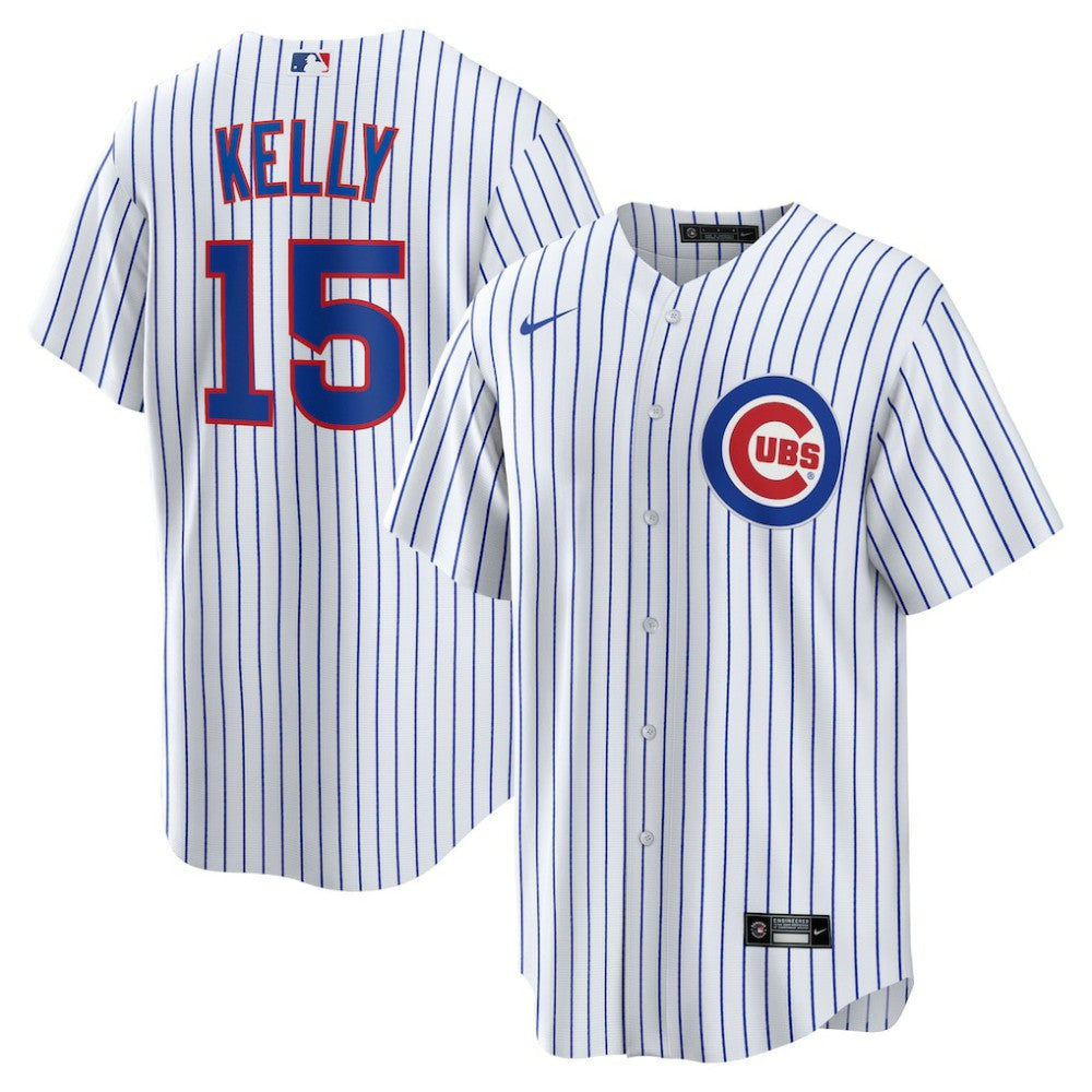 White Carson Kelly Chicago Cubs Nike Home Replica Jersey