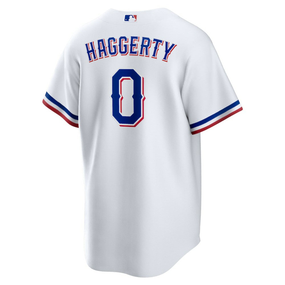 White Sam Haggerty Texas Rangers Nike Home Replica Jersey
