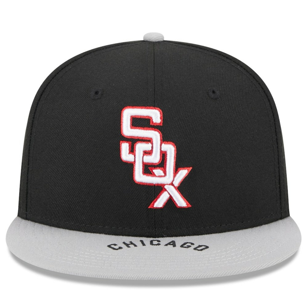 Black/Gray Chicago White Sox New Era On Deck 59FIFTY Fitted Hat