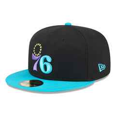 New Era Philadelphia 76ers Arcade Scheme 59FIFTY Fitted Hat