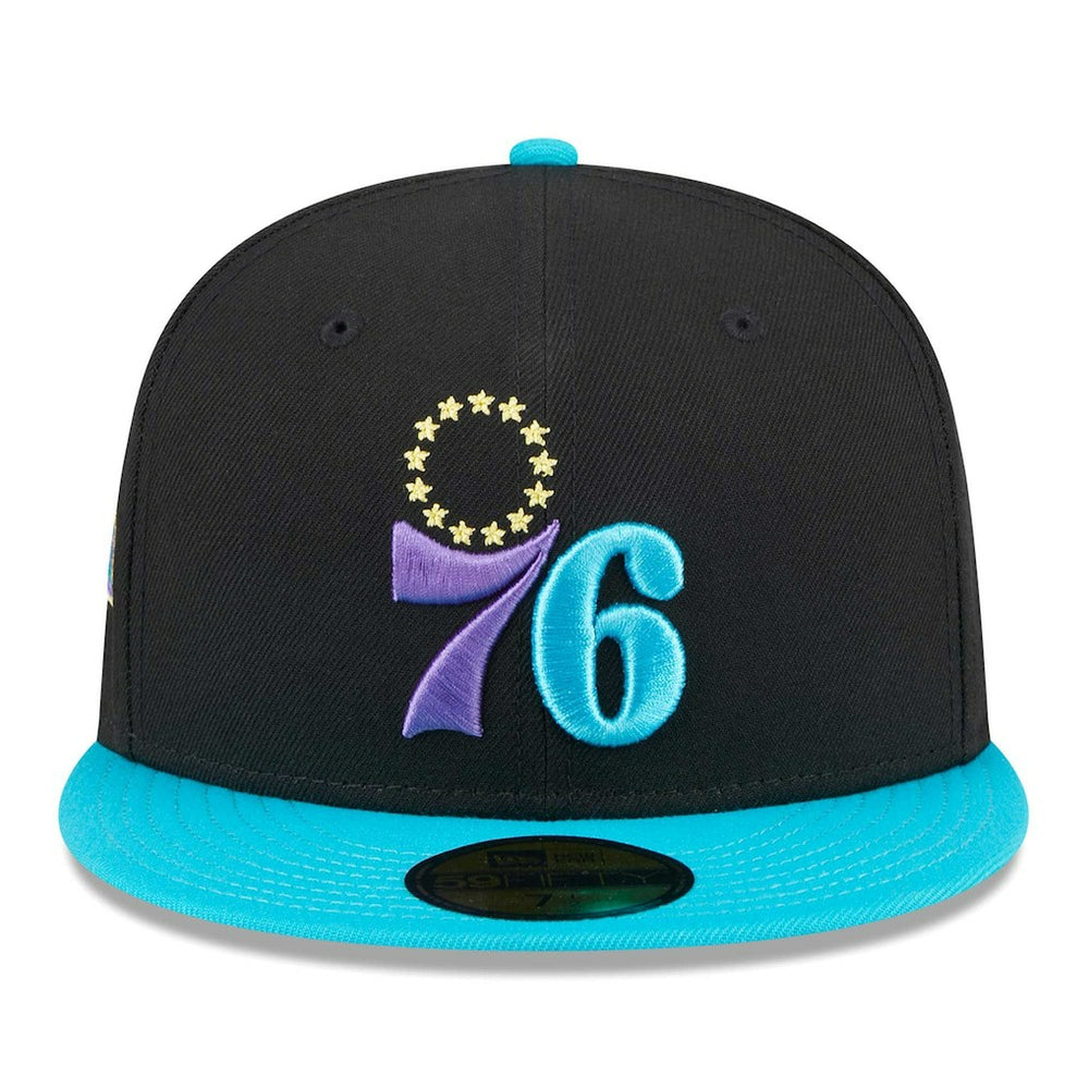 New Era Philadelphia 76ers Arcade Scheme 59FIFTY Fitted Hat