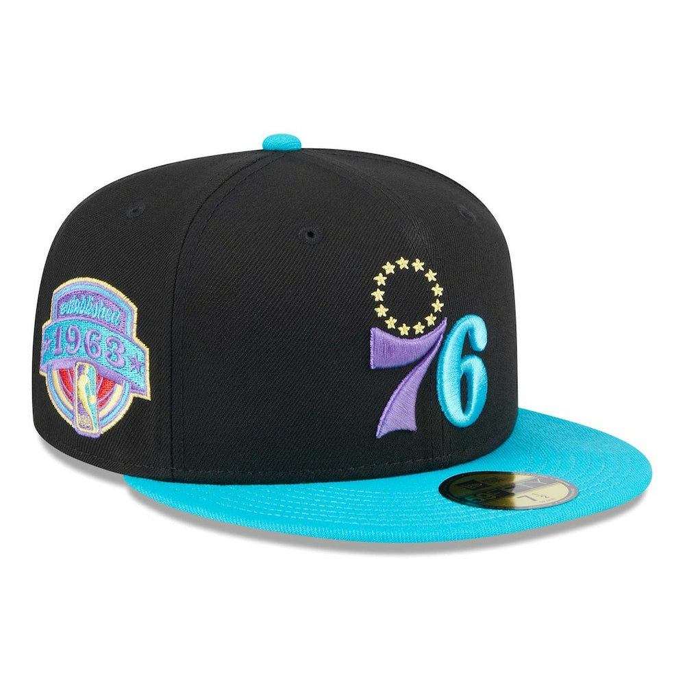 New Era Philadelphia 76ers Arcade Scheme 59FIFTY Fitted Hat