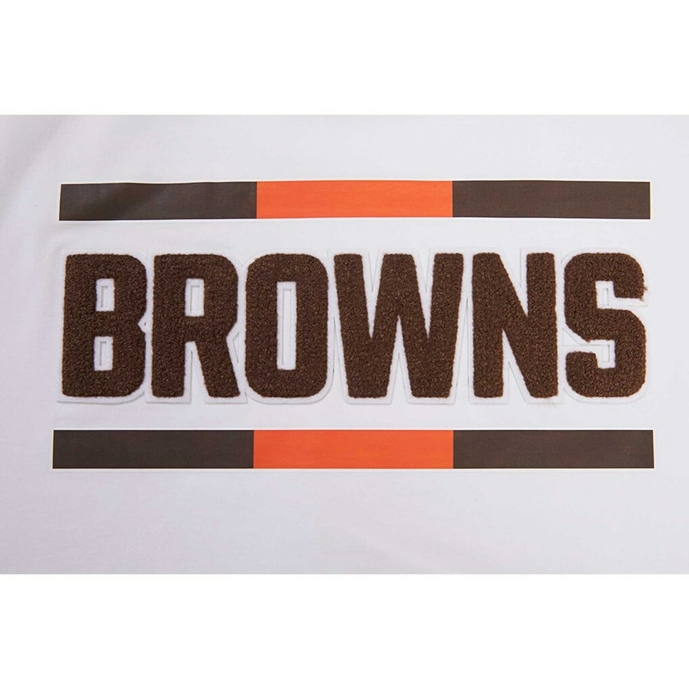 Pro Standard Women's New Helmet Capsule Cropped T-Shirt - Cleveland Browns T-shirts