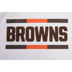 Pro Standard Women's New Helmet Capsule Cropped T-Shirt - Cleveland Browns T-shirts