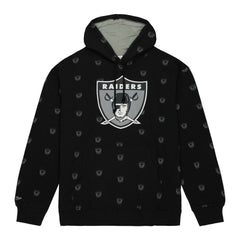 Allover Print Fleece Pullover Hoodie - Las Vegas Raiders Hoodies