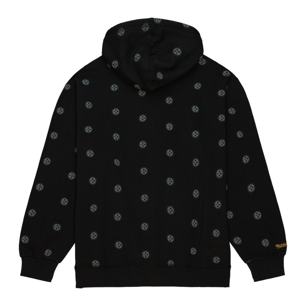 Allover Print Fleece Pullover Hoodie - Pittsburgh Steelers Hoodies