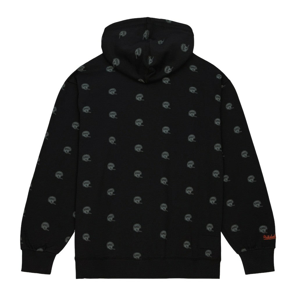 Allover Print Fleece Pullover Hoodie - Cincinnati Bengals Hoodies