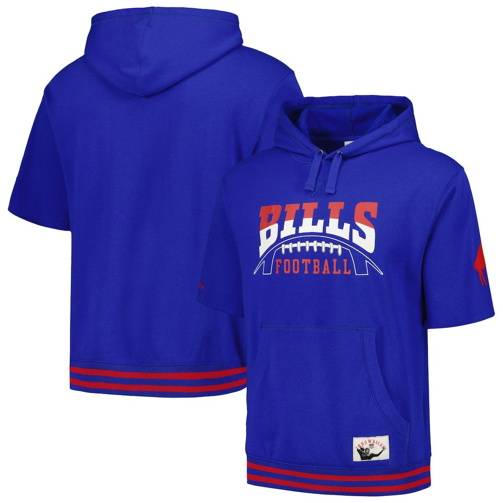 Pre-Game Short Sleeve Pullover Hoodie - Buffalo Bills Hoodies