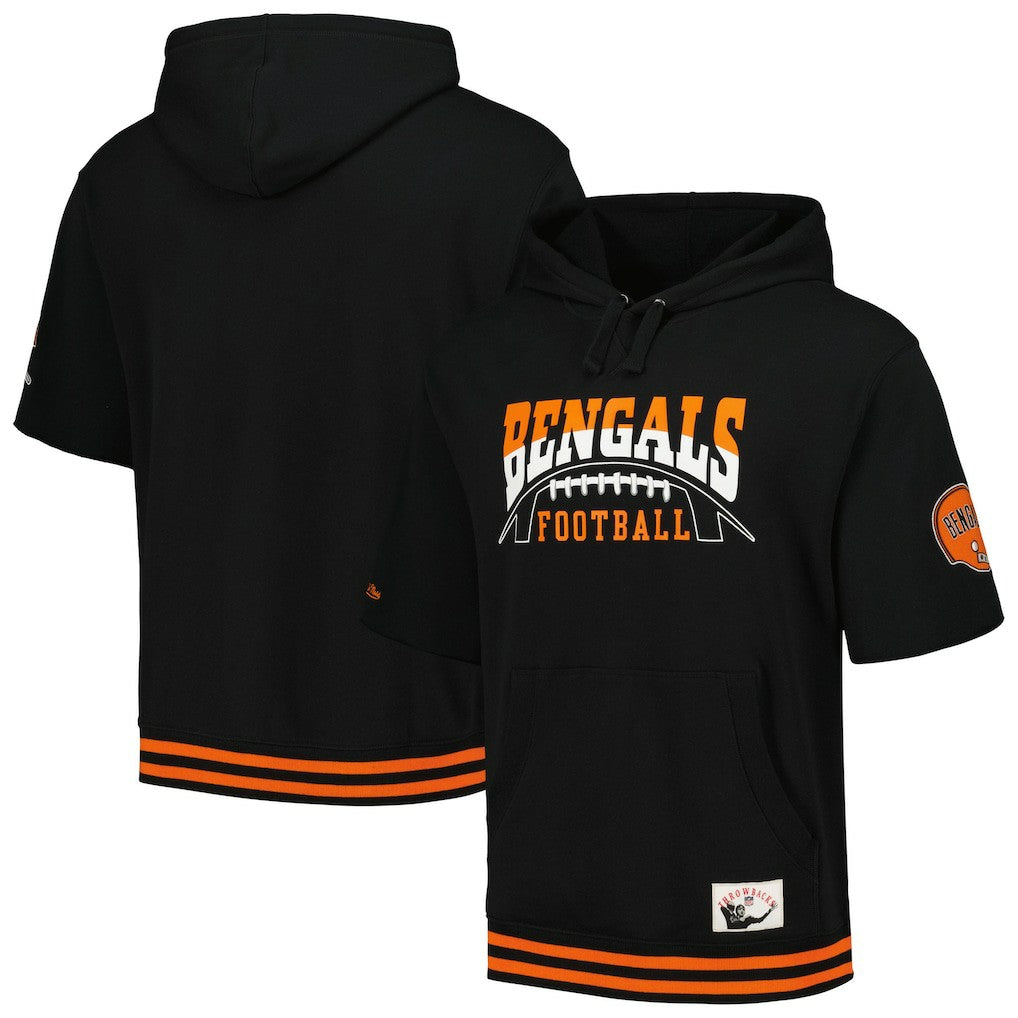 Pre-Game Short Sleeve Pullover Hoodie - Cincinnati Bengals Hoodies