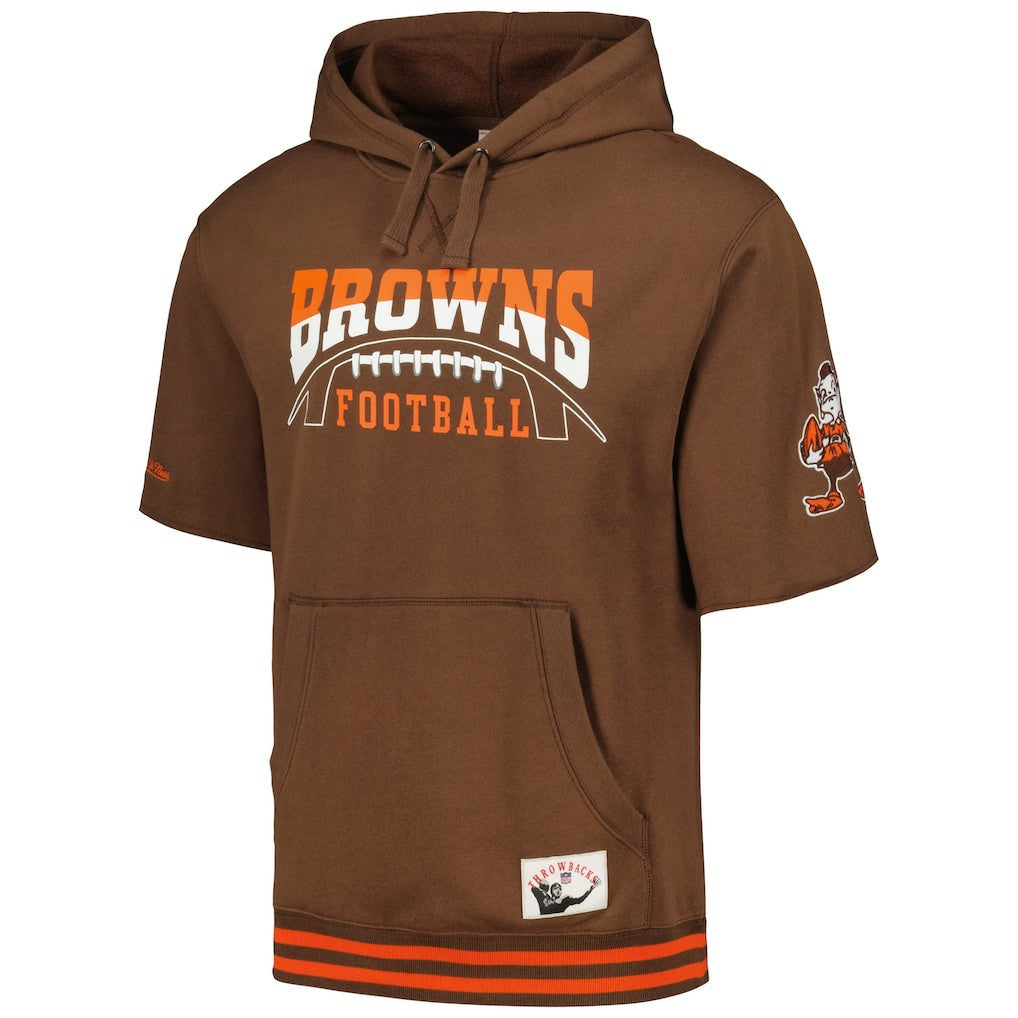 Pre-Game Short Sleeve Pullover Hoodie - Cleveland Browns Hoodies