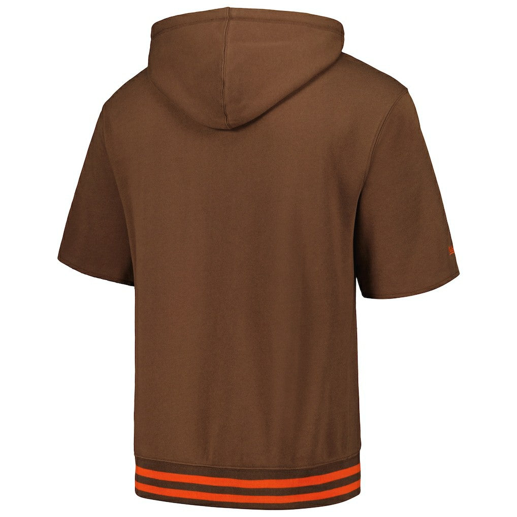 Pre-Game Short Sleeve Pullover Hoodie - Cleveland Browns Hoodies