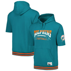 Pre-Game Short Sleeve Pullover Hoodie - Miami Dolphins Hoodies