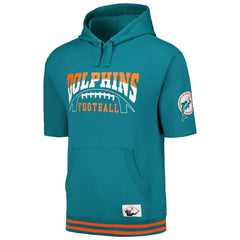 Pre-Game Short Sleeve Pullover Hoodie - Miami Dolphins Hoodies