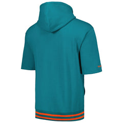 Pre-Game Short Sleeve Pullover Hoodie - Miami Dolphins Hoodies