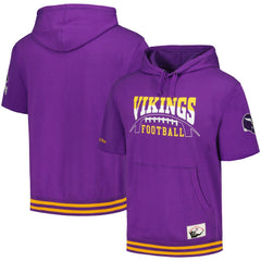 Pre-Game Short Sleeve Pullover Hoodie - Minnesota Vikings Hoodies
