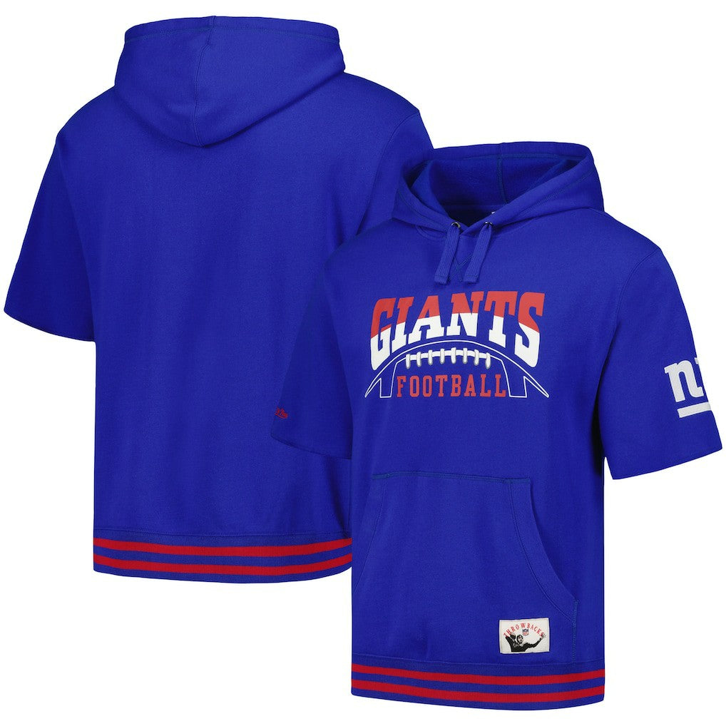 Pre-Game Short Sleeve Pullover Hoodie - New York Giants Hoodies