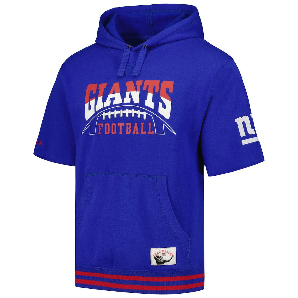 Pre-Game Short Sleeve Pullover Hoodie - New York Giants Hoodies