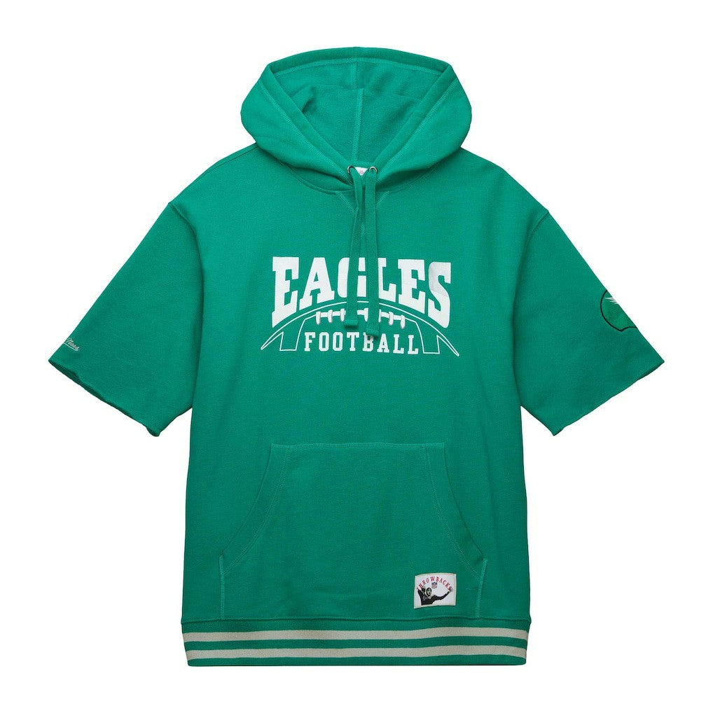 Pre-Game Short Sleeve Pullover Hoodie - Philadelphia Eagles Hoodies
