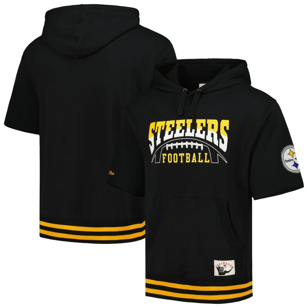 Pre-Game Short Sleeve Pullover Hoodie - Pittsburgh Steelers Hoodies