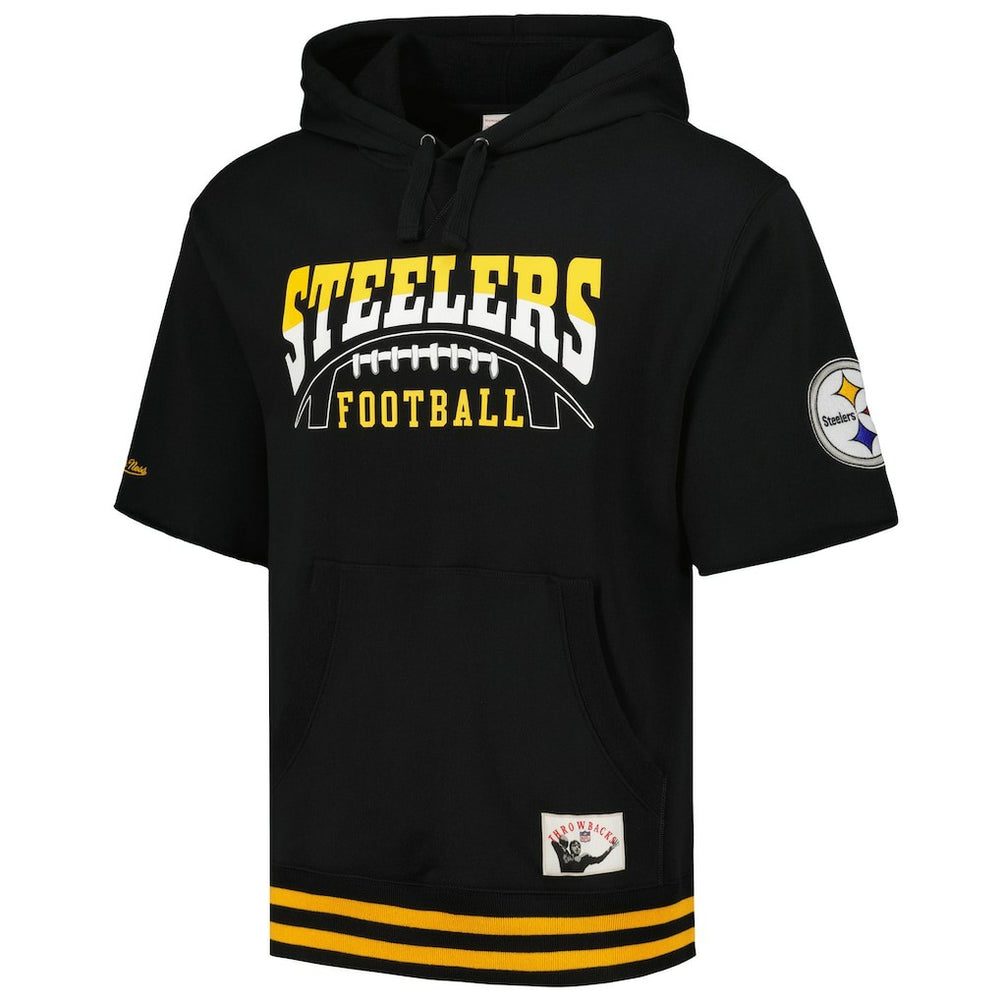 Pre-Game Short Sleeve Pullover Hoodie - Pittsburgh Steelers Hoodies