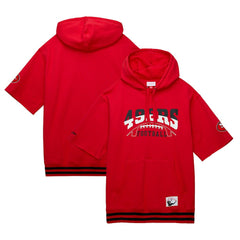 Pre-Game Short Sleeve Pullover Hoodie - San Francisco 49ers Hoodies