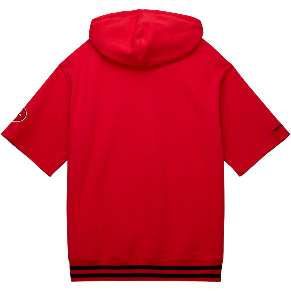 Pre-Game Short Sleeve Pullover Hoodie - San Francisco 49ers Hoodies