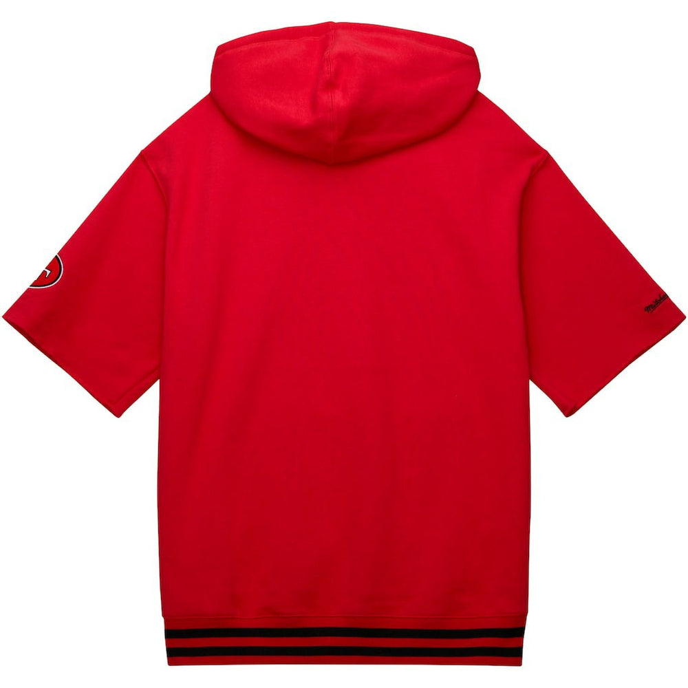 Pre-Game Short Sleeve Pullover Hoodie - San Francisco 49ers Hoodies