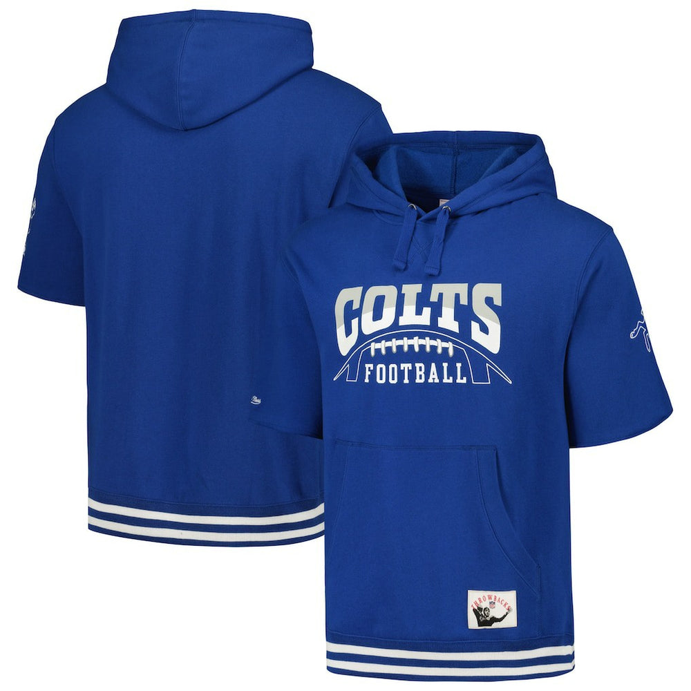 Pre-Game Short Sleeve Pullover Hoodie - Indianapolis Colts Hoodies