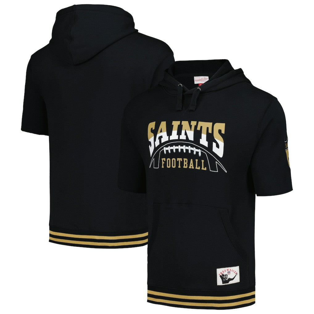 Pre-Game Short Sleeve Pullover Hoodie - New Orleans Saints Hoodies
