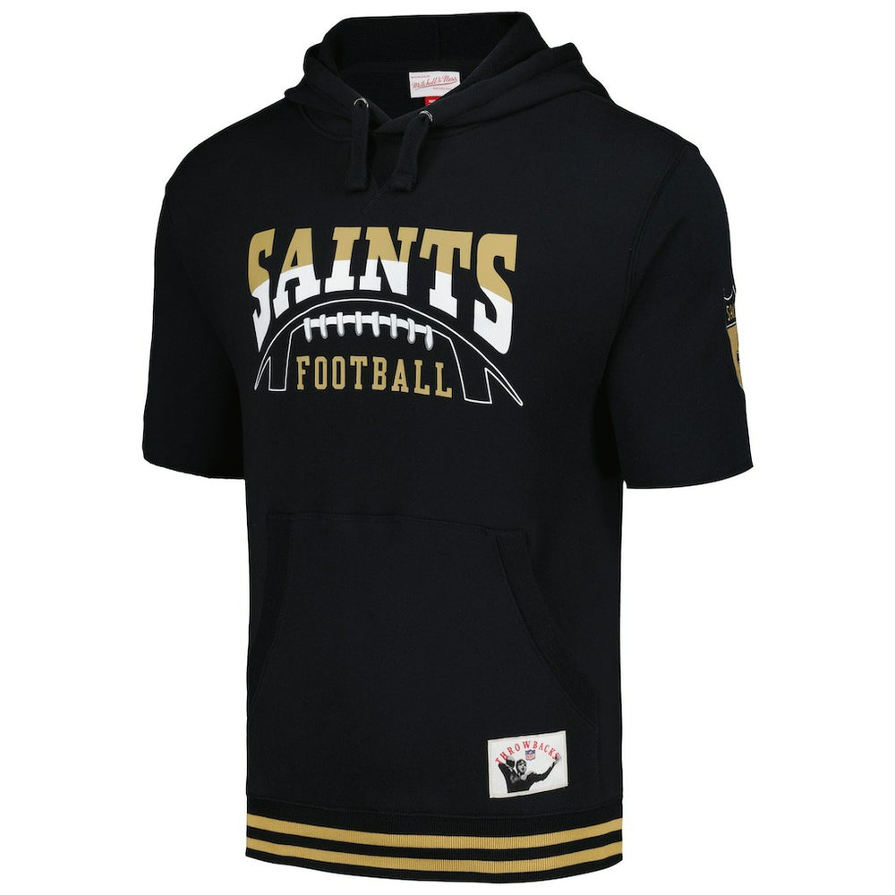 Pre-Game Short Sleeve Pullover Hoodie - New Orleans Saints Hoodies
