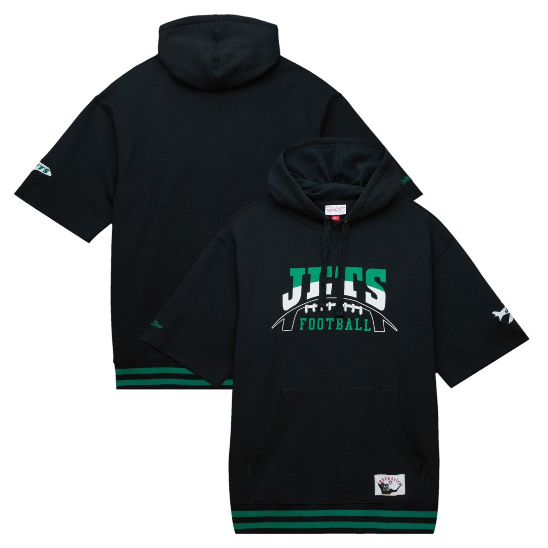 Pre-Game Short Sleeve Pullover Hoodie - New York Jets Hoodies