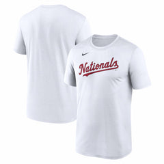White Washington Nationals Nike New Legend Wordmark Dri-FIT T-Shirt
