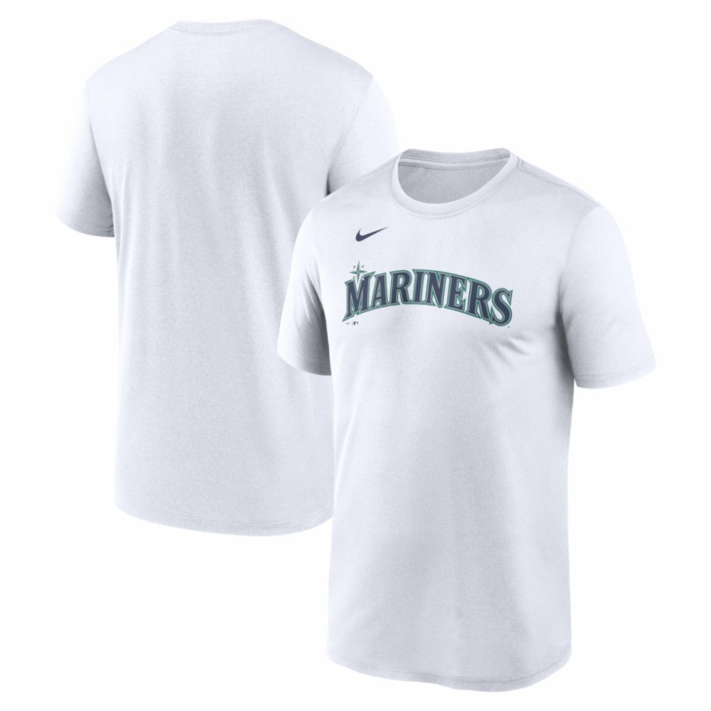 White Seattle Mariners Nike New Legend Wordmark Dri-FIT T-Shirt