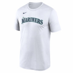 White Seattle Mariners Nike New Legend Wordmark Dri-FIT T-Shirt