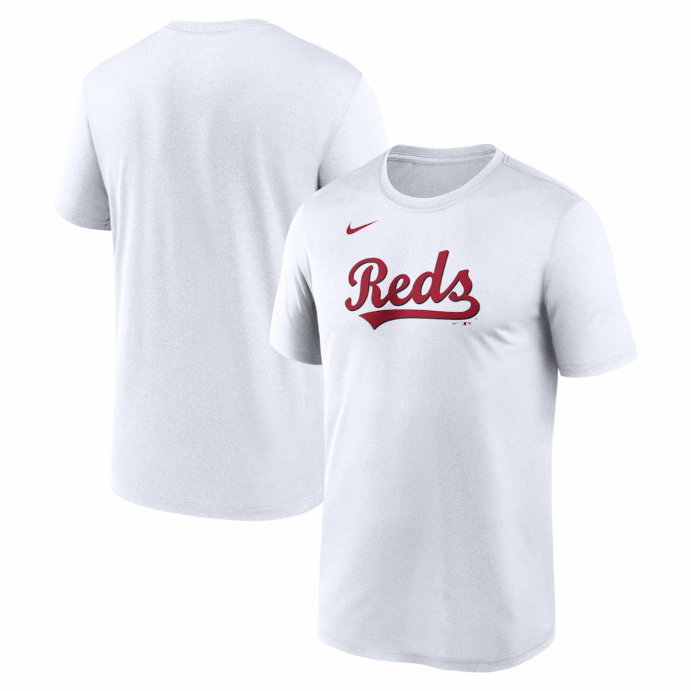 White Cincinnati Reds Nike New Legend Wordmark Dri-FIT T-Shirt