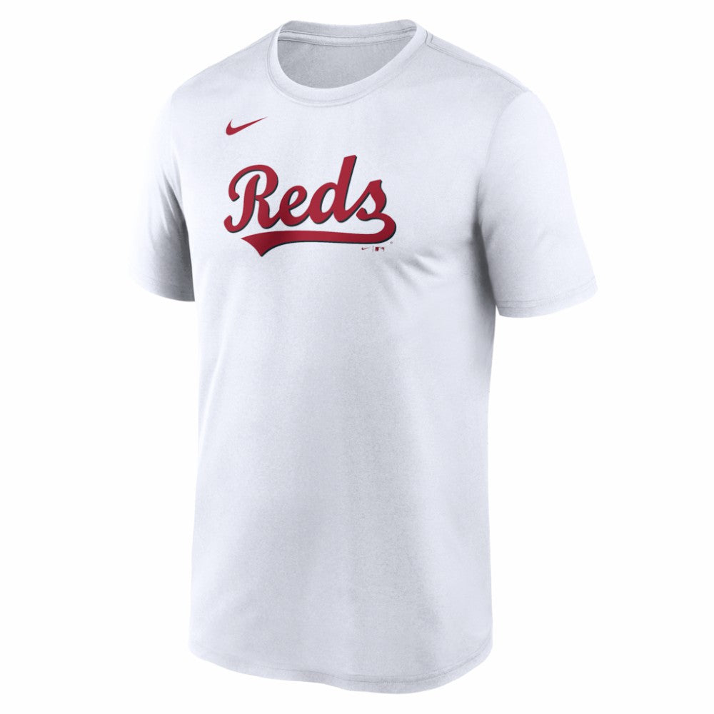 White Cincinnati Reds Nike New Legend Wordmark Dri-FIT T-Shirt